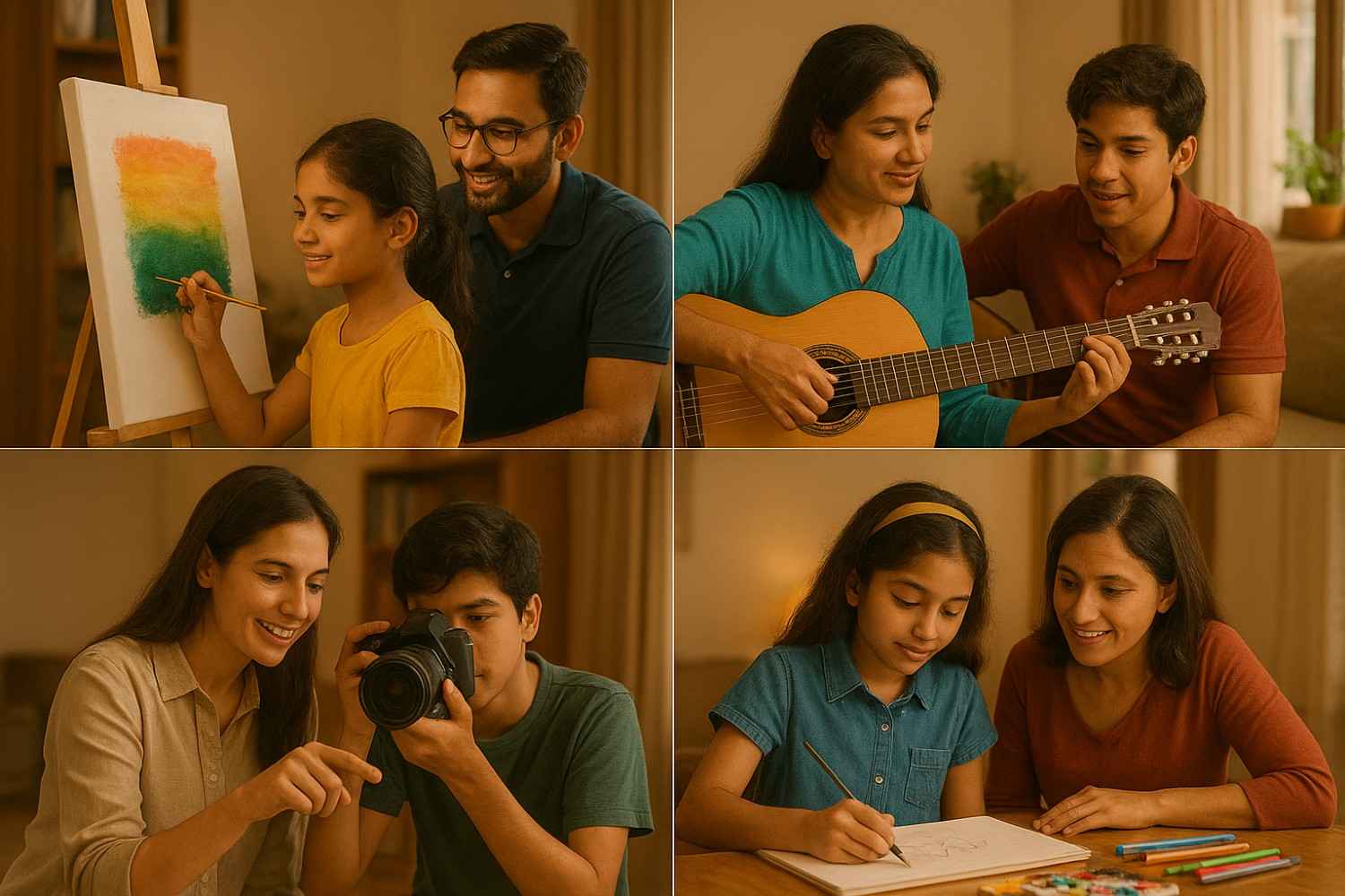 Private Creative Arts Classes - Drawing, Painting, Music, Photography Mumbai